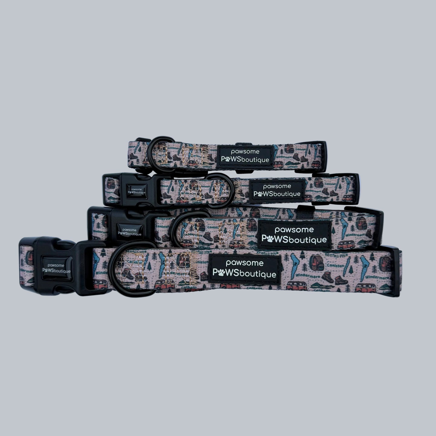 Wainwright Walkies Collar - Taupe Trails