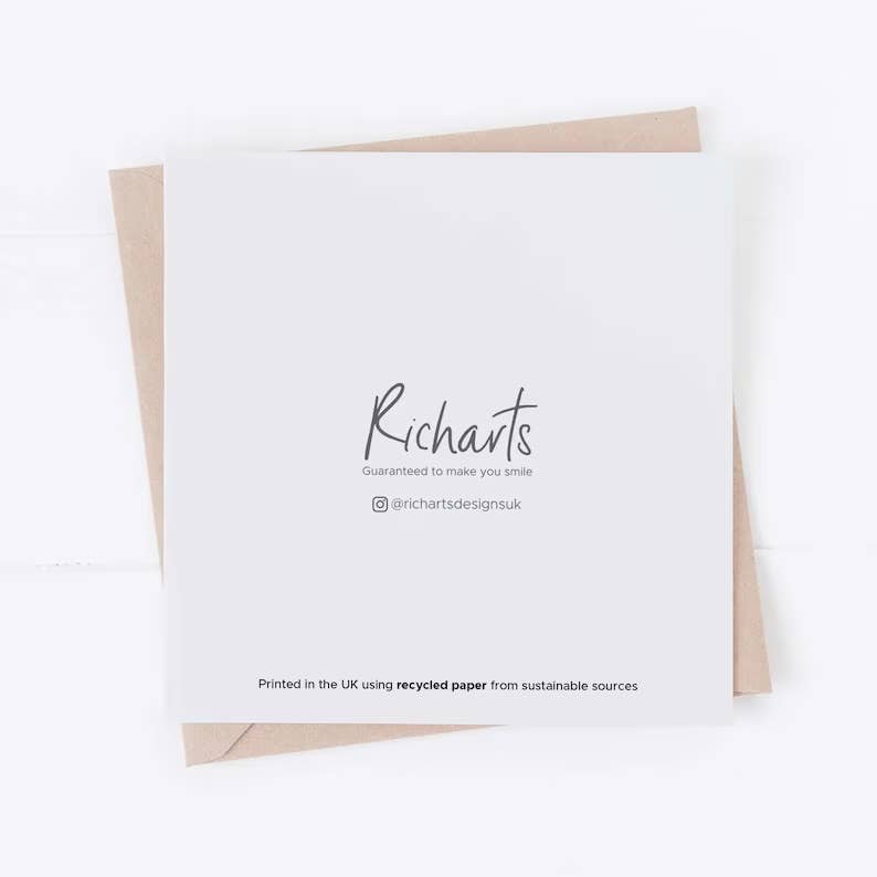 Wire-Haired Dachshund Dog Christmas Card