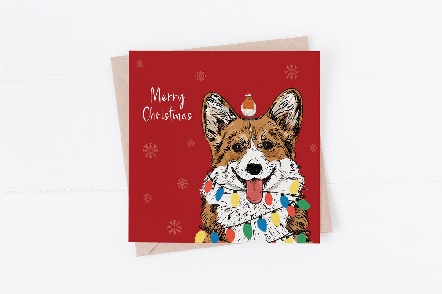 Corgi Christmas Card