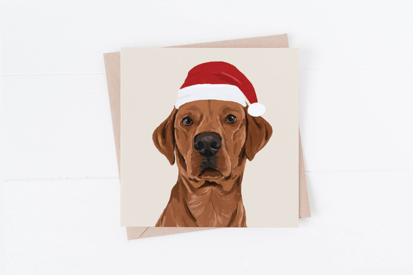 Fox Red Labrador Dog Christmas Cards