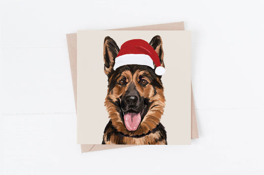 German Shepherd Dog Christmas Card