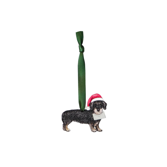 Wire Haired Dachshund Christmas Tree Decoration