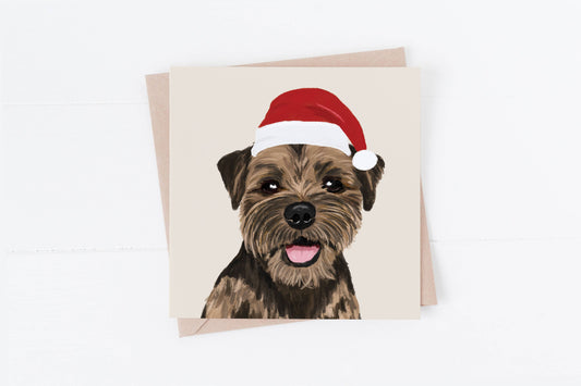 Border Terrier Dog Christmas Cards
