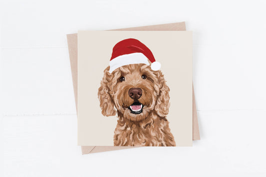 Goldendoodle Dog Christmas Cards