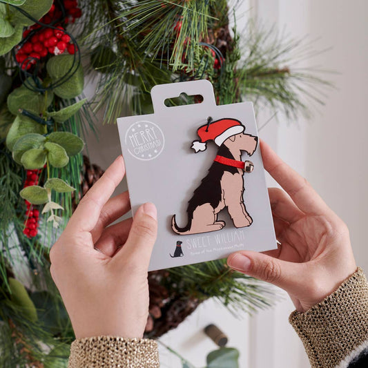Christmas Decoration Airedale/ Lakeland Terrier