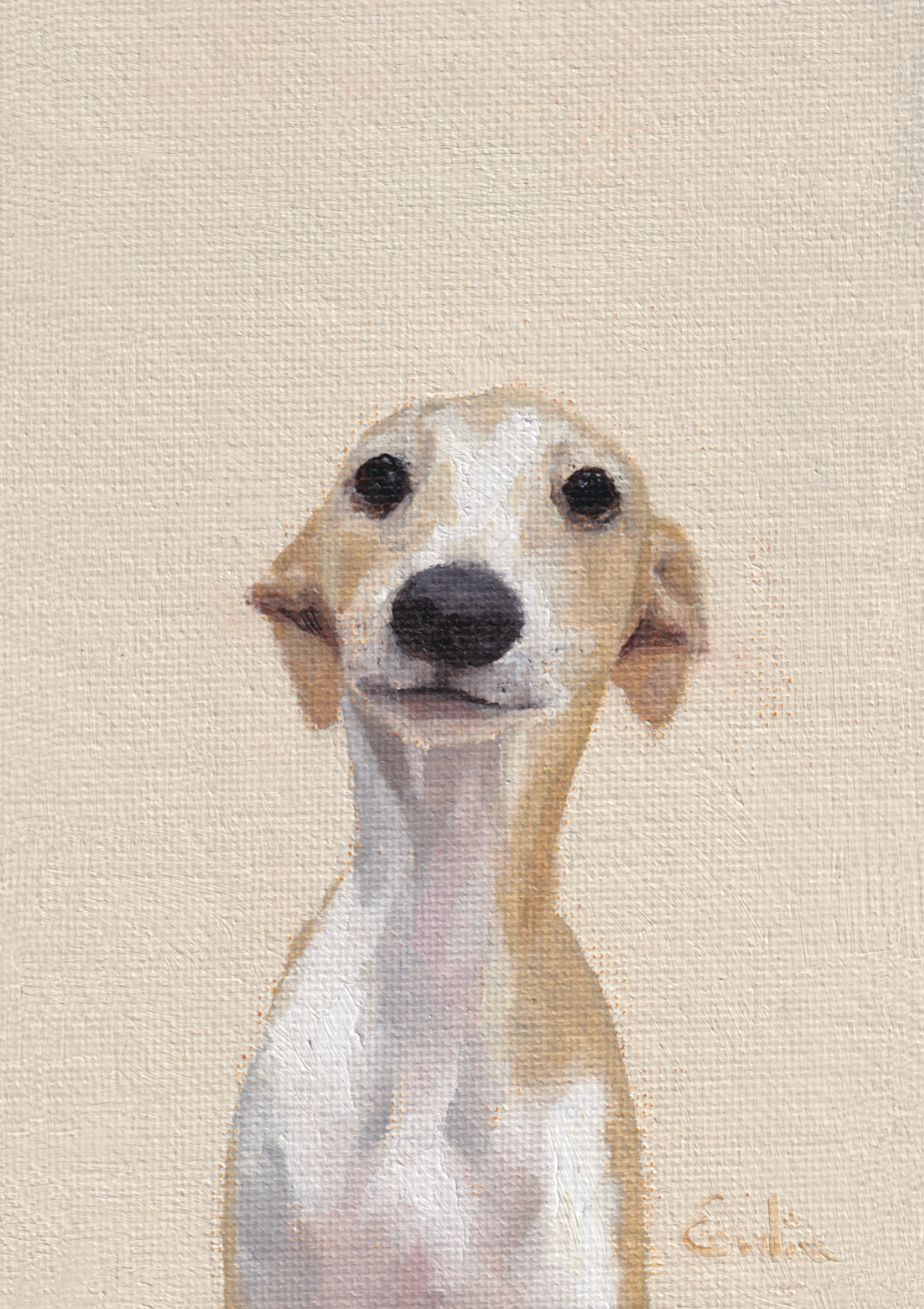 Whippet Greetings Card