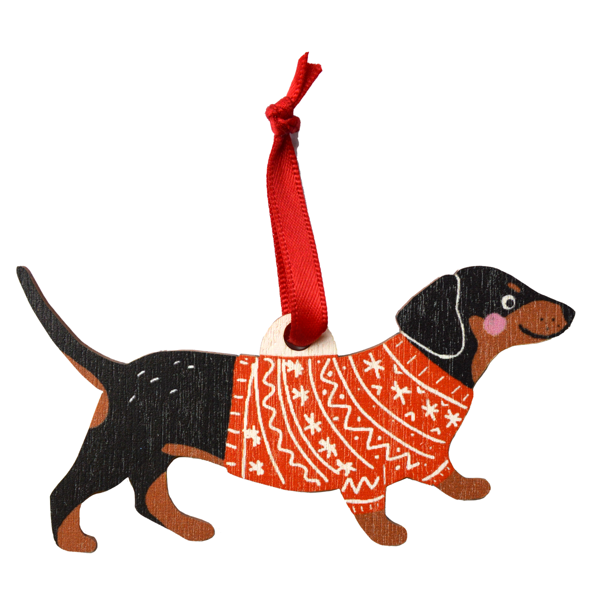 Wooden Dogs in Jumper Decorations