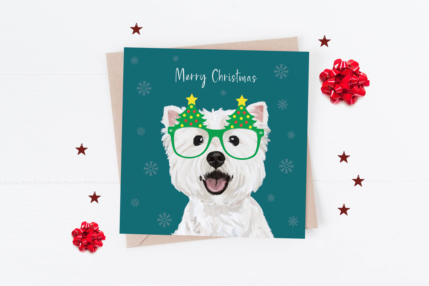 Westie Christmas Card