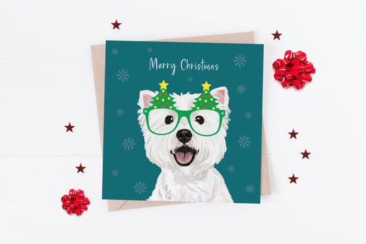 Westie Christmas Card