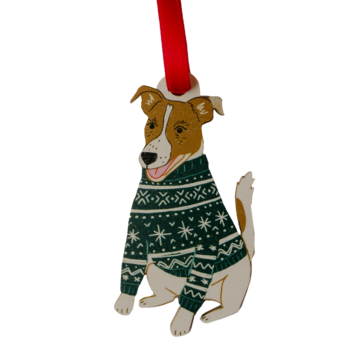 Wooden Dogs in Jumper Decorations